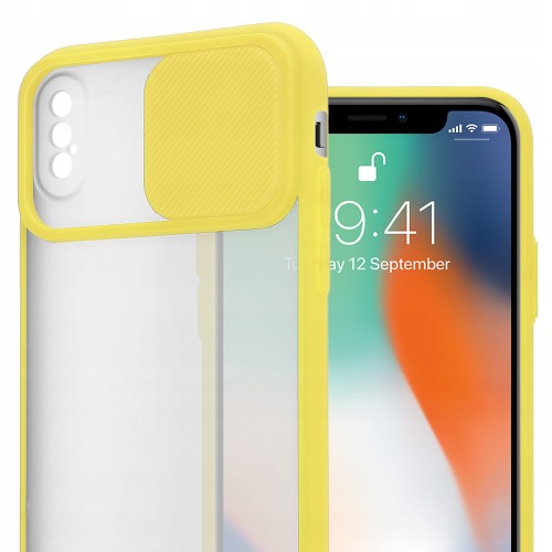 ETUI PODWÓJNA OCHRONA DO IPHONE XS MAX | ŻÓŁTE