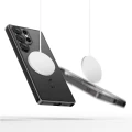 Etui Tech-Protect MagFlex na Samsung Galaxy S25 Ultra - przezroczysto-czarne