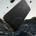 Etui Tech-Protect Kevlar Aura MagSafe na Samsung Galaxy S25 Ultra - czarno-pomarańczowe