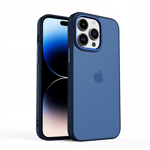 ETUI MATOWE Z RAMKĄ NA APARAT DO IPHONE 14 PRO MAX