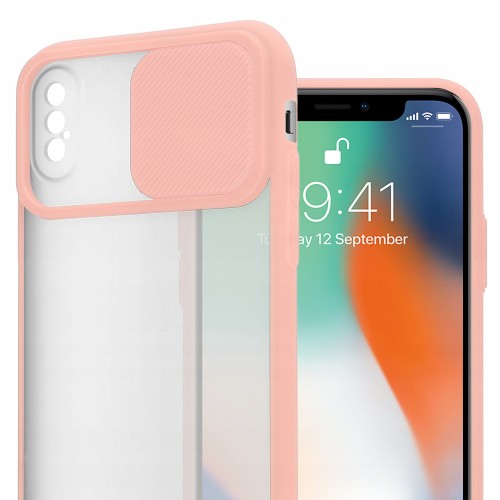 ETUI PODWÓJNA OCHRONA DO IPHONE XS MAX | RÓŻOWE
