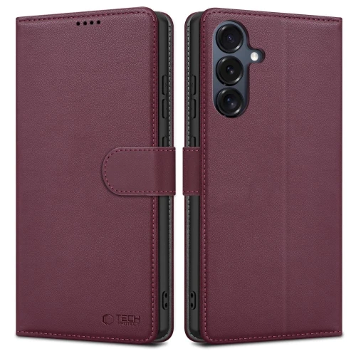 Etui Tech-Protect Wallet na Samsung Galaxy A16 4G / 5G - bordowe