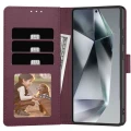 Etui Tech-Protect Wallet na Samsung Galaxy A16 4G / 5G - bordowe