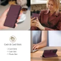 Etui Tech-Protect Wallet na Samsung Galaxy A16 4G / 5G - bordowe