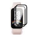 2X SZKŁO HYBRYDOWE 3D PEŁNE DO XIAOMI MI BAND 9 ACTIVE / REDMI BAND 3 + ZESTAW DO MONTAŻU