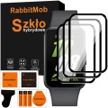 3X SZKŁO HYBRYDOWE 3D OCHRONNE DO SAMSUNG GALAXY FIT 3 + ZESTAW DO MONTAŻU