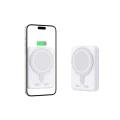 Powerbank Tech-Protect LifeMag PB11 z MagSafe 10000mAh 15W port USB-C - biały + kabel USB-C