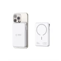 Powerbank Tech-Protect LifeMag PB31 z MagSafe 10000mAh 15W USB-C / USB-A / wbudowane kable USB-C / Lightning - biały