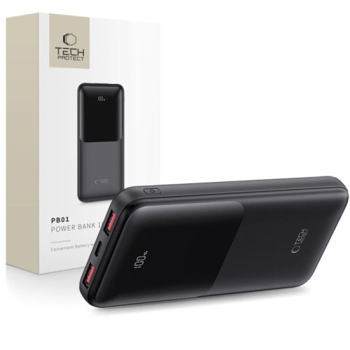 Powerbank Tech-Protect PB01 10000mAh 22.5W - czarny