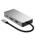 Adapter Tech-Protect HB05 HUB 9w1 USB-C + USB2.0 + USB3.0 + HDMI 4K 60HZ + SD / TF + PD100W + RJ45 - szary