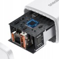 Szybka ładowarka sieciowa Baseus USB-A / USB-C 20W 3A PD QC 3.0 - Biała