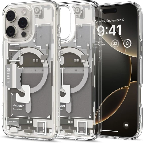 Etui Spigen Ultra Hybrid Mag z MagSafe Zero One na iPhone 16 Pro Max - tytanowe