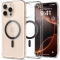 Etui Spigen Ultra Hybrid Mag z MagSafe Carbon Fiber na iPhone 16 Pro Max - ciemnoszare