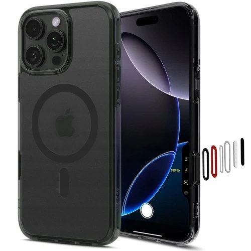 Etui Spigen Ultra Hybrid na iPhone 16 Pro - czarne