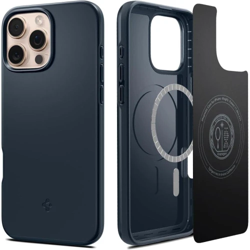 Etui Spigen Thin Fit MagSafe na iPhone 16 Pro - ciemnoszare
