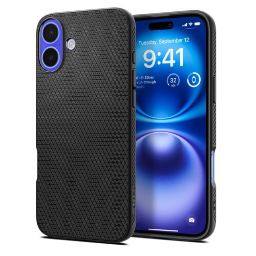 Etui Spigen Liquid Air na iPhone 16 - czarne