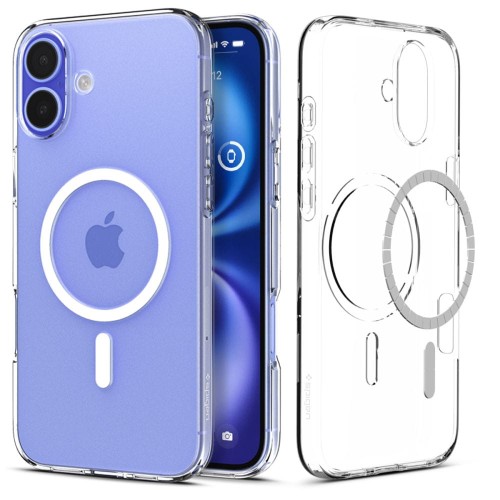 Etui Spigen Liquid Crystal Mag z MagSafe na iPhone 16 - przezroczyste