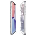 Etui Spigen Ultra Hybrid Mag z MagSafe na iPhone 15 Plus - białe (wzór Zero One)