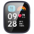 ETUI OCHRONNE + SZKŁO HARTOWANE 2W1 DO XIAOMI REDMI WATCH 3 ACTIVE - GRANATOWY