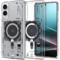 Etui Spigen Ultra Hybrid Mag z MagSafe na Samsung Galaxy S25 Edge z nadrukiem - przezroczyste