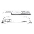 Etui Spigen Ultra Hybrid Mag z MagSafe na Samsung Galaxy S25 Edge z nadrukiem - białe