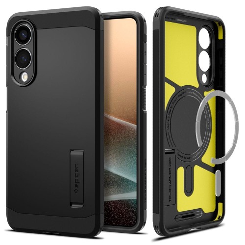 Etui Spigen Tough Armor MagSafe na Samsung Galaxy S25 Edge - czarne