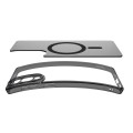 Etui Spigen Ultra Hybrid Mag z MagSafe na Samsung Galaxy S25 Edge - czarne półprzezroczyste