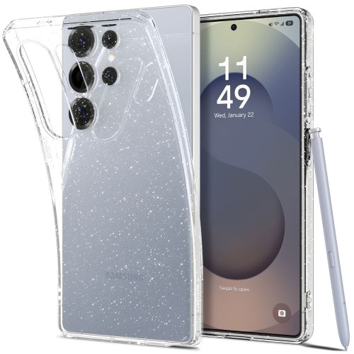 Etui Spigen Liquid Crystal na Samsung Galaxy S25 Ultra - przezroczysto-brokatowe