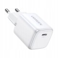 Ładowarka Ugreen Nexode mini CD318 15324 sieciowa GaN 20W USB-C PD 3.0 / QC 4.0 - Biała