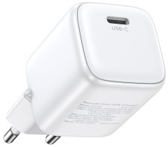 Ładowarka Ugreen Nexode mini CD318 15324 sieciowa GaN 20W USB-C PD 3.0 / QC 4.0 - Biała